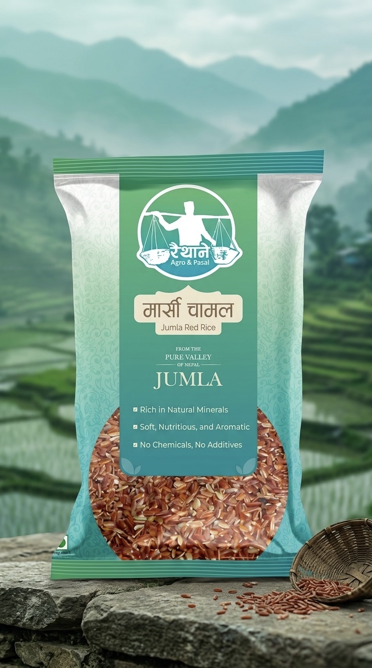 Raithane Jumla Red Rice package