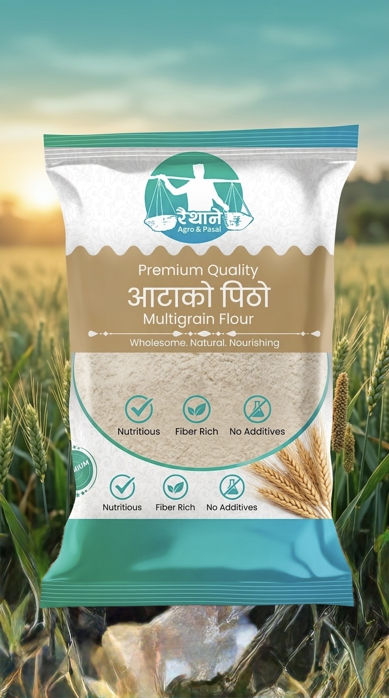 Raithane Multigrain Flour package