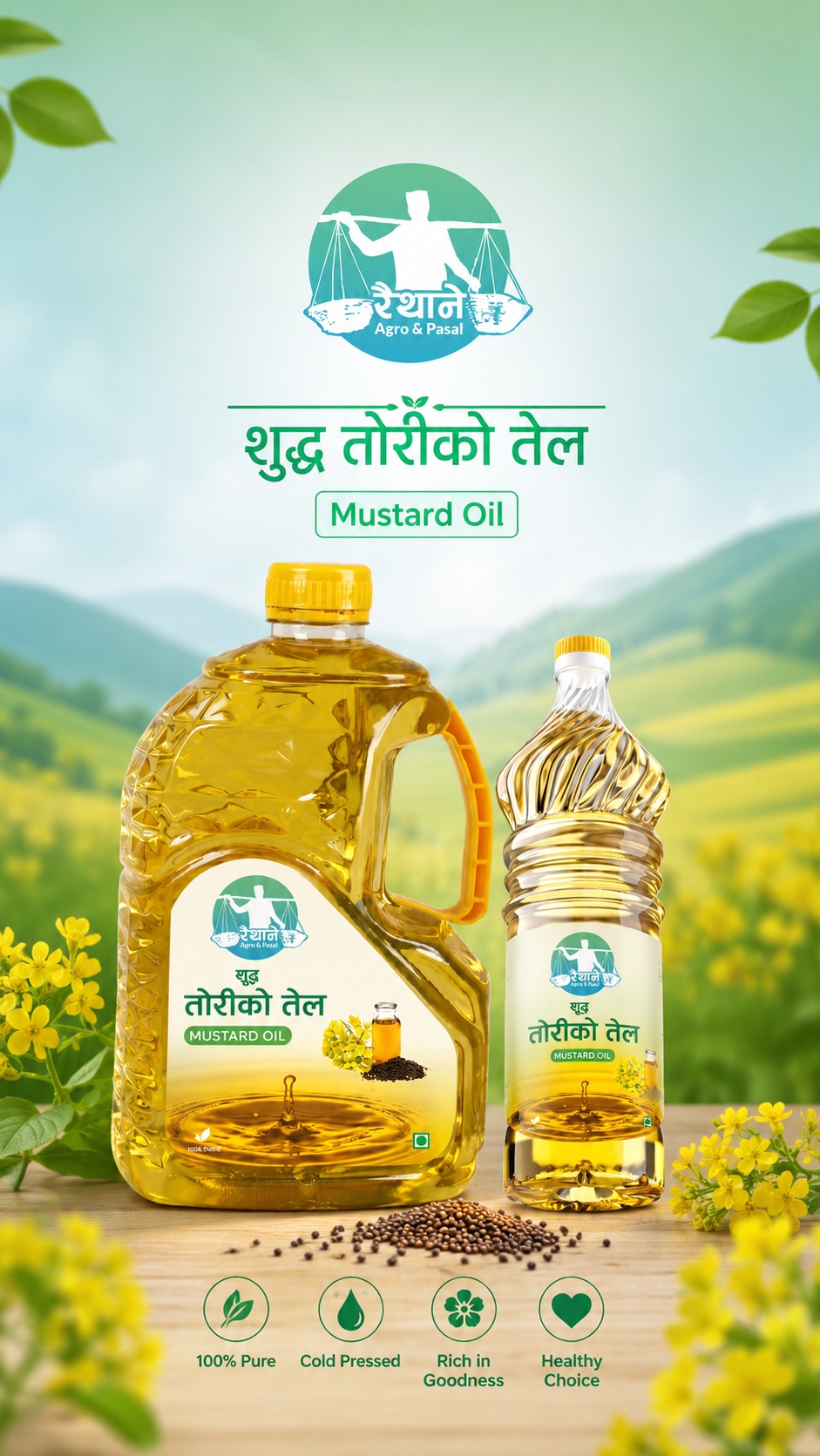 Raithane Mustard Oil package