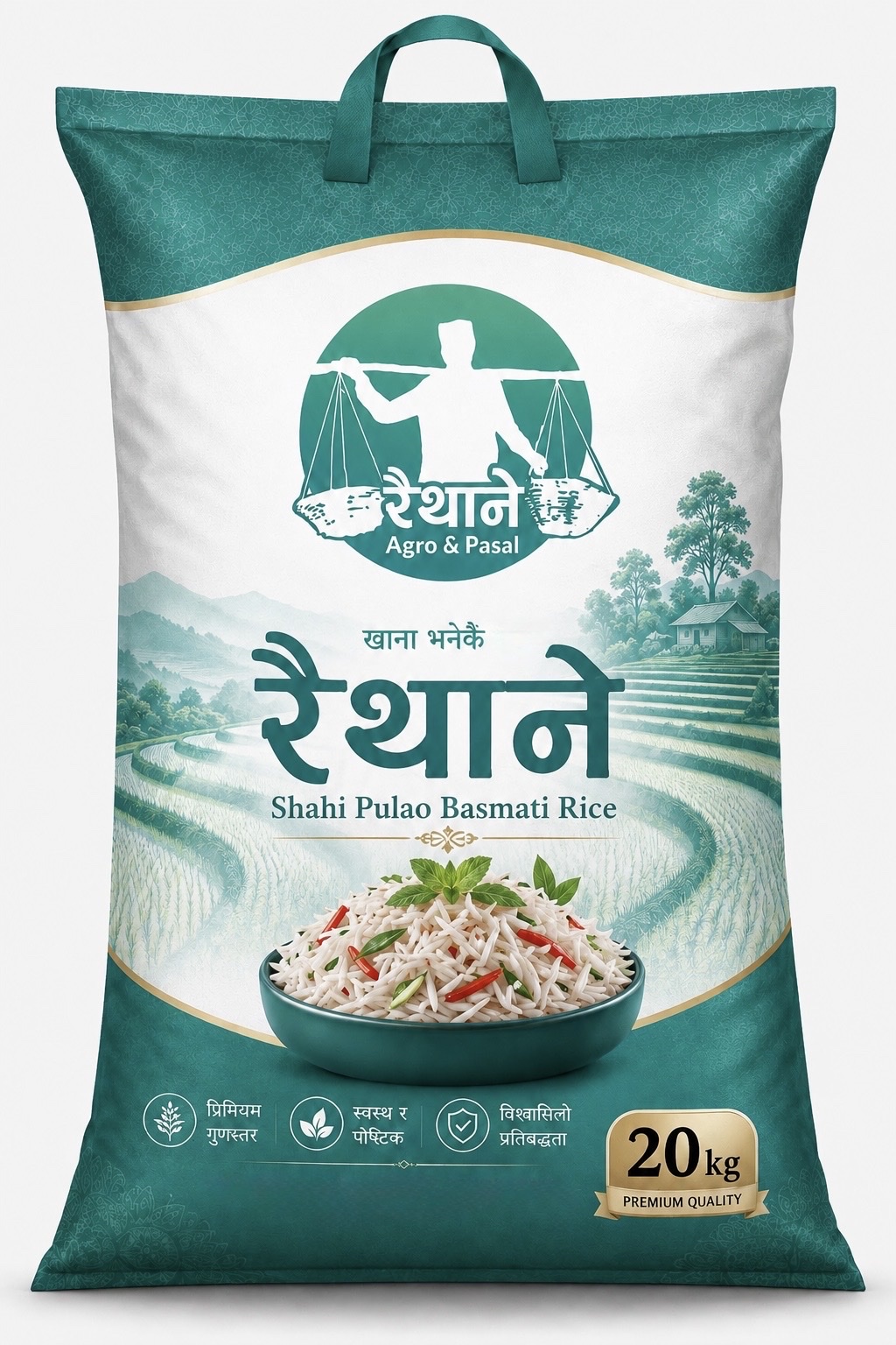 Raithane Shahi Pulao Basmati Rice package